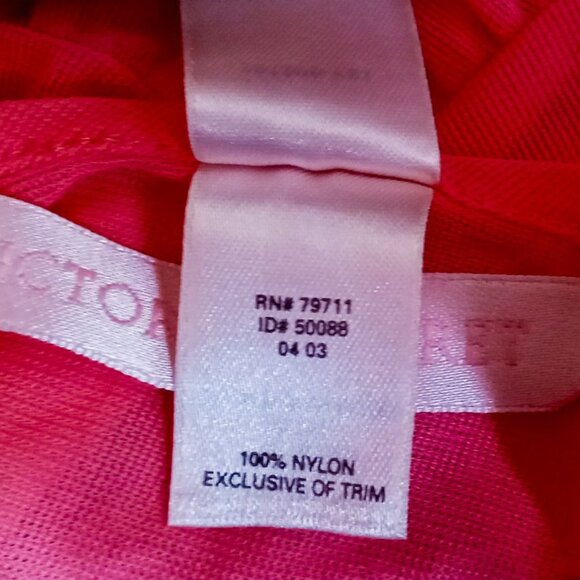 Sweet Starlet Vintage VICTORIA'S SECRET Sheer Bubblegum Pink Babydoll Chemise - Picture 15 of 16